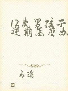 12岁男孩子叛逆期怎么办