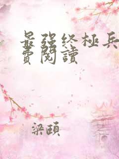 最强终极兵王免费阅读