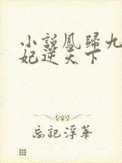 小说凤归九霄狂妃逆天下