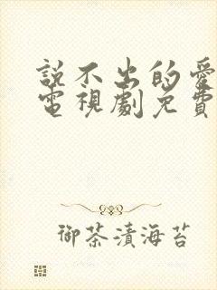 说不出的爱韩剧电视剧免费全集播放