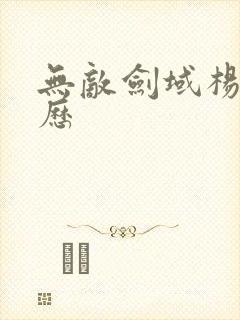 无敌剑域杨叶经历