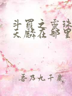 斗罗之灵珠神剑天麟在那里更新