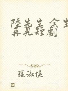 陆先生 余生不再见短剧