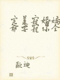 完美宠婚娇妻三爷要宠你全文