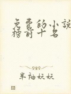 免费的小说排行榜前十名