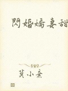 闪婚娇妻甜又野