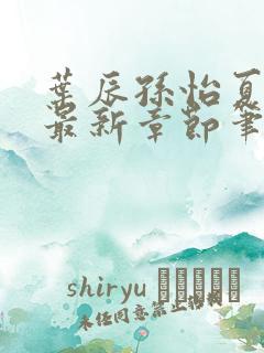 叶辰孙怡夏若雪最新章节笔趣阁999