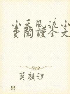 小天风流小说免费阅读全文最新章节