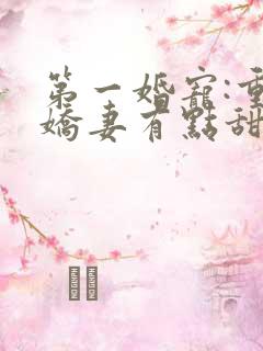 第一婚宠:重生娇妻有点甜