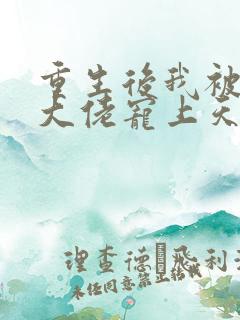 重生后我被四个大佬宠上天