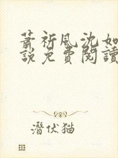 萧祈风沈如枝小说免费阅读最新章节