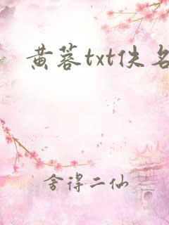 黄蓉txt佚名
