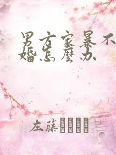 男方家暴不肯离婚怎么办