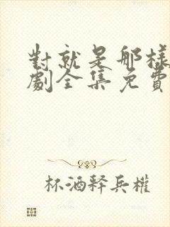 对就是那样电视剧全集免费观看国语版