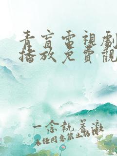 青盲电视剧在线播放免费观看高清