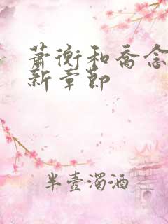 萧衡和乔念的最新章节