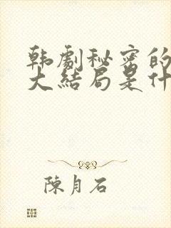 韩剧秘密的男人大结局是什么