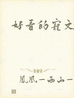 好看的宠文甜文