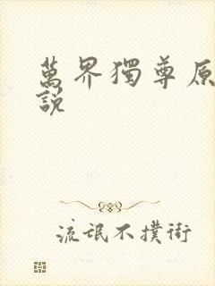 万界独尊原著小说