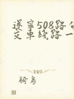 遂宁508路公交车线路一览表