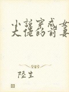 小说穿成女儿奴大佬的前妻