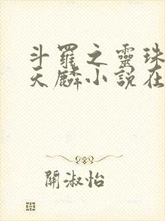 斗罗之灵珠神剑天麟小说在那里更新