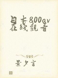 日本800av在线观看