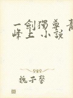 一剑独尊 青鸾峰上 小说