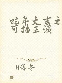 蛇年大吉之婚不可挡主演