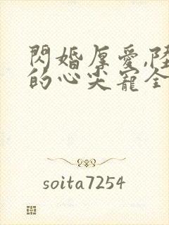 闪婚厚爱,陆少的心尖宠全文免费阅读