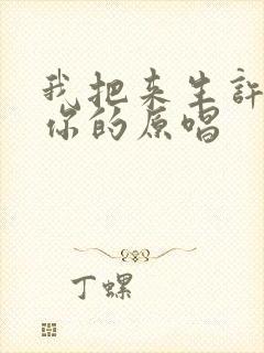 我把来生许给了你的原唱