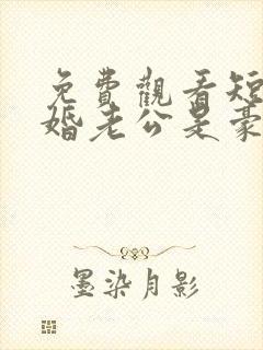 免费观看短剧闪婚老公是豪门