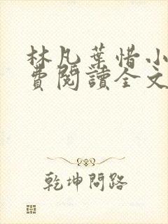 林凡叶惜小说免费阅读全文最新章节