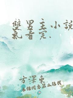 双男主小说一口气看完.