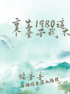 重生1980这个养子我不当了短剧大结局