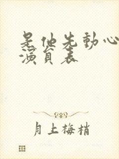 是他先动心短剧演员表