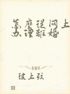 怎么从网上快速办理离婚