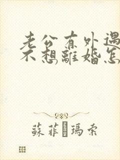 老公有外遇了我不想离婚怎么办