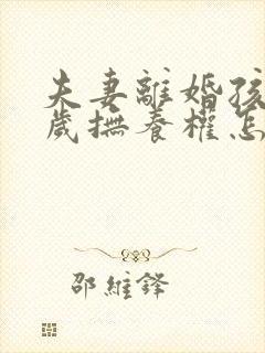 夫妻离婚孩子9岁抚养权怎么判定