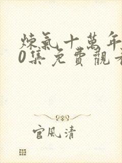 炼气十万年290集免费观看