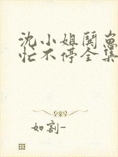 沈小姐哄崽追夫忙不停全集在线观看