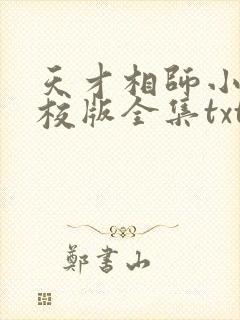 天才相师小说精校版全集txt