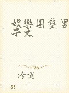 娱乐圈双男主生子文