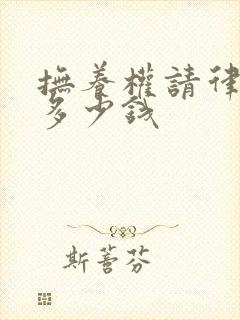 抚养权请律师要多少钱