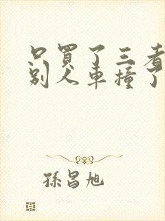 只买了三者险把别人车撞了