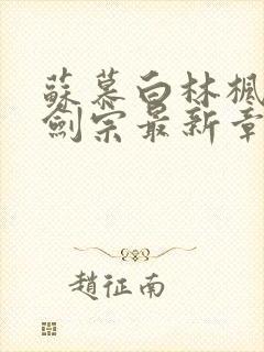 苏慕白林枫神霄剑宗最新章节