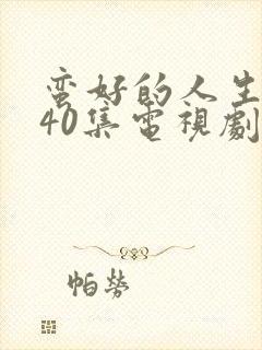 蛮好的人生1—40集电视剧