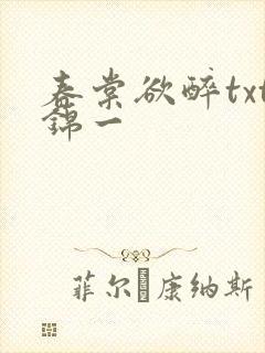 春棠欲醉txt锦一