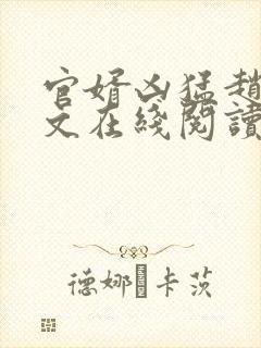 官婿凶猛赵阳全文在线阅读