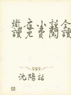 炽夜小说全文阅读免费阅读无弹窗